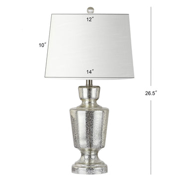 Olivia 26.5" Glass LED Table Lamp - JONATHAN Y